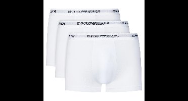 Armani boxers - trunks met logo band 3-pack wit